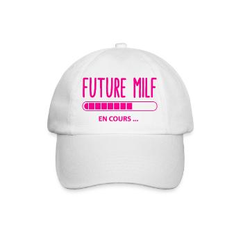 Femme séductrice humour - Casquette classique - blanc/blanc - Devant