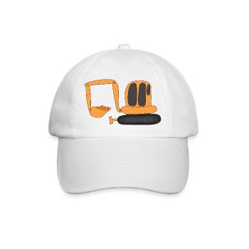 Excavator - Baseball Cap - white/white - Front