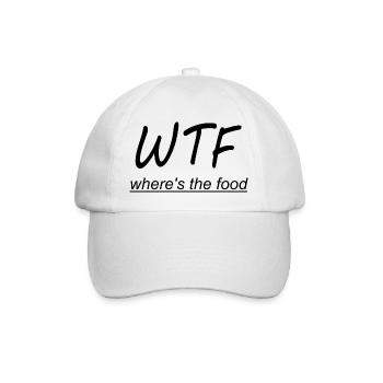 WTF - Baseball Cap - white/white - Front