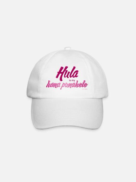 Hula is my hana punahele - Baseball Cap - white/white