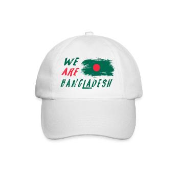 We are Bangladesh - Baseball Cap - white/white - Front