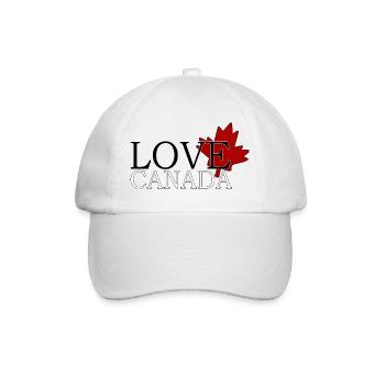 Love Canada - Baseball Cap - white/white - Front