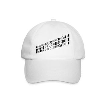 boissons de crânes ennemis - Casquette classique - blanc/blanc - Devant