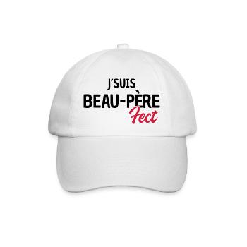 je suis beau-père parfait / humour beau-papa - Casquette classique - blanc/blanc - Devant