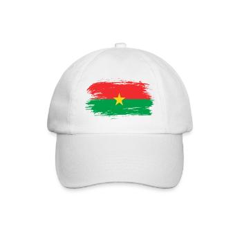 Drapeau du Burkina Faso - Casquette classique - blanc/blanc - Devant
