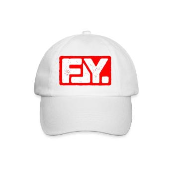 FLY Paragliding Logo - Baseball Cap - white/white - Front