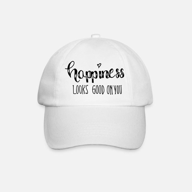 Le bonheur vous va bien - Casquette classique - blanc/blanc
