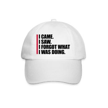 Je suis venu voir oublier - Casquette classique - blanc/blanc - Devant