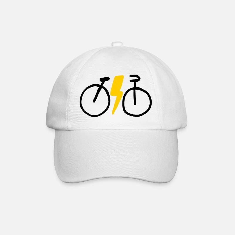 E bike - Baseballkappe - Weiß/Weiß
