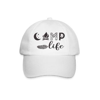 Camp live - Baseballkappe - Weiß/Weiß - Vorne