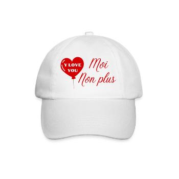 Je t’aime, moi non plus - Casquette classique - blanc/blanc - Devant