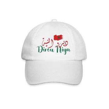 dirou niya morocco - Casquette classique - blanc/blanc - Devant