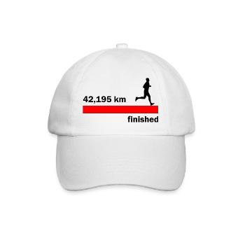 Biking Running Marathon Triathlon Bike - Baseball Cap - white/white - Front