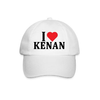 t-shirt J’adore Kenan idée cadeau t-shirt - Casquette classique - blanc/blanc - Devant