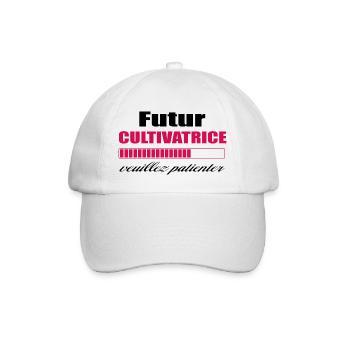 Futur Cultivatrice - Casquette classique - blanc/blanc - Devant