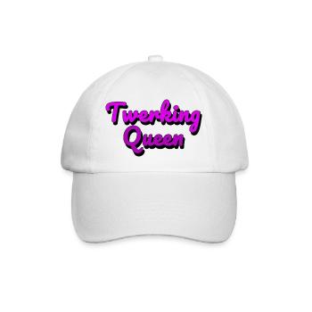Twerking Queen - Baseballkappe - Weiß/Weiß - Vorne