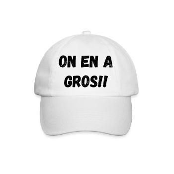 on en a gros - Casquette classique - blanc/blanc - Devant