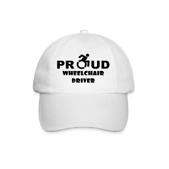 Fier utilisateur d’un fauteuil roulant * - Casquette classique - blanc/blanc - Devant