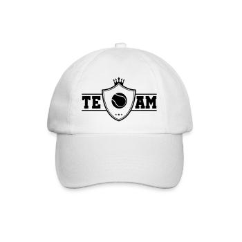 tennis team - Baseballkappe - Weiß/Weiß - Vorne