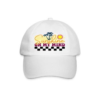 Sunshine on my Mind - Baseball Cap - white/white - Front