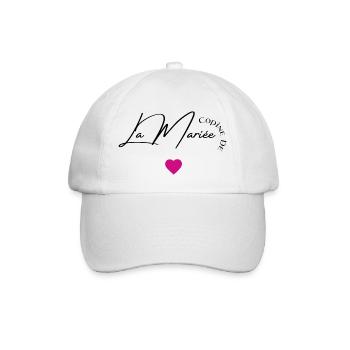Copine de la mariée - Casquette classique - blanc/blanc - Devant