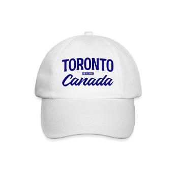 Toronto Canada Lettering Design - Baseball Cap - white/white - Front