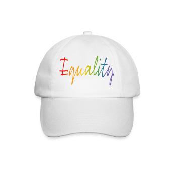 Rainbow equality | LGBT lgbtqi queer - Baseball Cap - white/white - Front