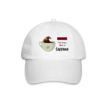 La grande vague de caféine - Casquette classique - blanc/blanc - Devant