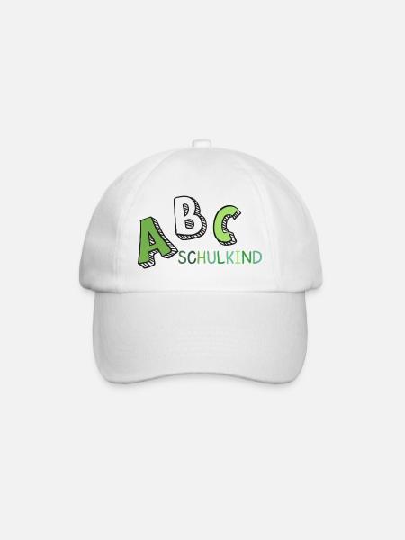 ABC Schulkind gün weiß - Baseballkappe - Weiß/Weiß