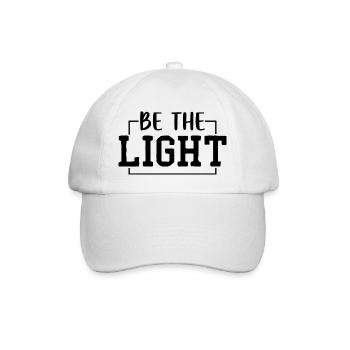 Be the Light - Baseball Cap - white/white - Front
