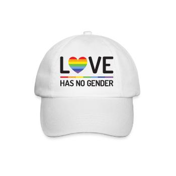 Pride Month - Love Has No Gender - Baseball Cap - white/white - Front