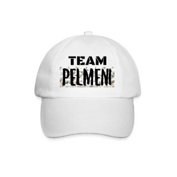 Team Pelmeni Mannschaft JGA Geschenk - Baseballkappe - Weiß/Weiß - Vorne
