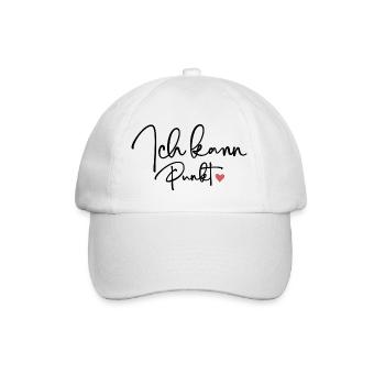 Ich kann - Baseballkappe - Weiß/Weiß - Vorne