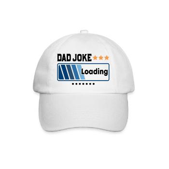 Dad Joke Loading... - Baseballkappe - Weiß/Weiß - Vorne