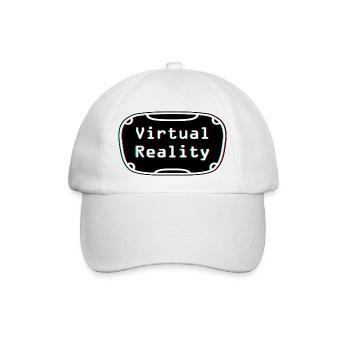 Virtual-Reality-Erlebnis - VR-Headset-Design - Baseballkappe - Weiß/Weiß - Vorne