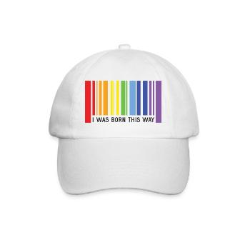 Mois de la fierté LGBT - Je suis né de cette façon - Casquette classique - blanc/blanc - Devant