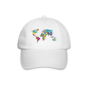 LGBT Pride Monat LGBTQ Weltkarte - Baseballkappe - Weiß/Weiß - Vorne