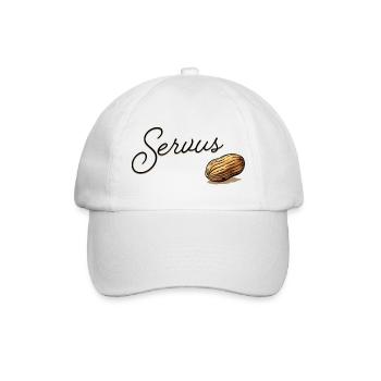 Serius Mandel Script Design - Baseball Cap - white/white - Front