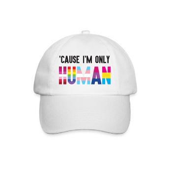 Mois de la fierté LGBT - Parce que je ne suis qu’un être humain - Casquette classique - blanc/blanc - Devant