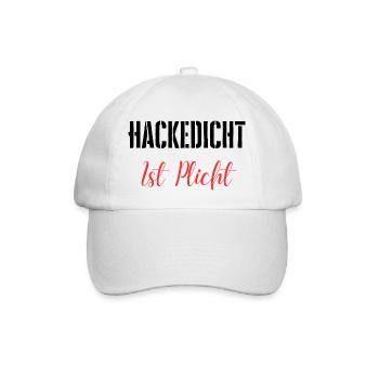 Hackedicht est obligatoire - Casquette classique - blanc/blanc - Devant