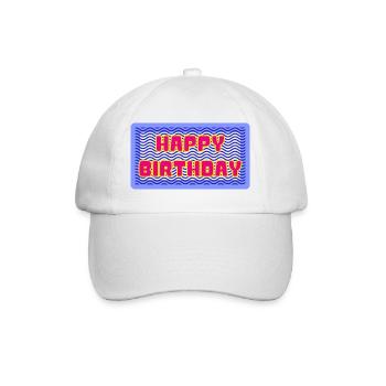 ALLES GUTE ZUM GEBURTSTAG. ALLES GUTE ZUM GEBURTSTAG. JAHRESTAG. - Baseballkappe - Weiß/Weiß - Vorne