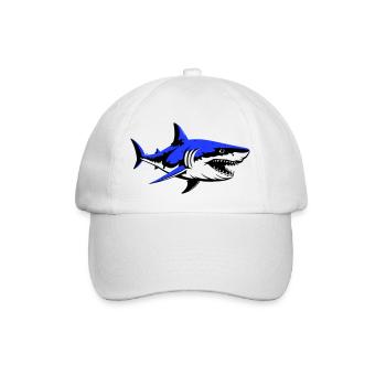 shark - Baseballkappe - Weiß/Weiß - Vorne