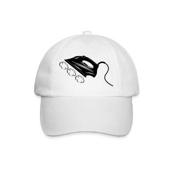 Steam iron or iron - Baseball Cap - white/white - Front