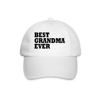 Best grandma ever - Baseball Cap - white/white - Front