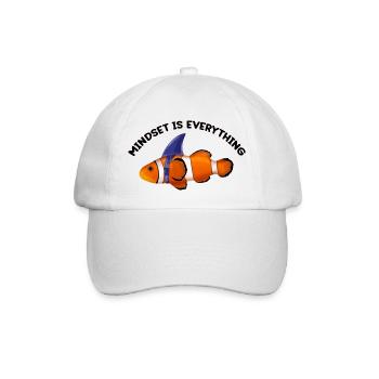Clownfish, Motivational Quote Mindset - Baseball Cap - white/white - Front