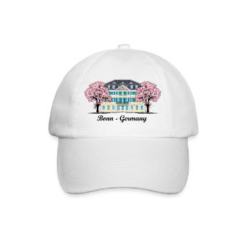 Bonn Old Post Office, Cherry Tree Blossoms, Allemagne - Casquette classique - blanc/blanc - Devant