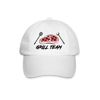 Grill Team - Baseball Cap - white/white - Front