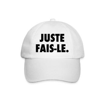 Juste fais le - Casquette classique - blanc/blanc - Devant