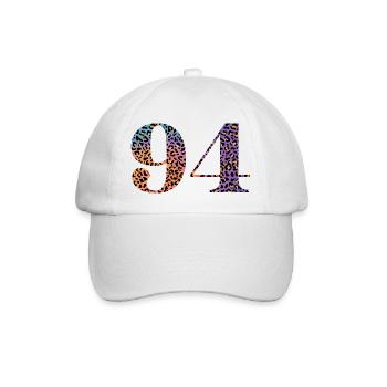 94e anniversaire léopard - Casquette classique - blanc/blanc - Devant