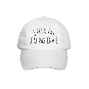 J'peux pas j'ai pas envie - Casquette classique - blanc/blanc - Devant